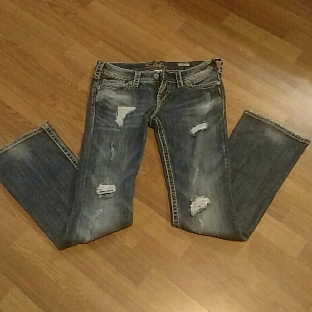 Silver jeans